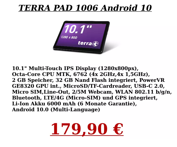 TERRA® PAD 1006